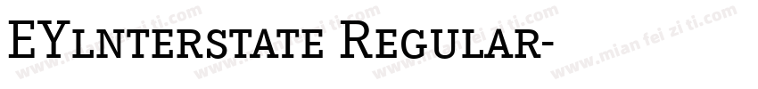 EYlnterstate Regular字体转换